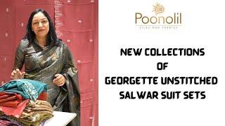NEW COLLECTIONS OF GEORGETTE UNSTITCHED SALWAR SUIT SETS PART 01