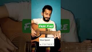 Free Fire Tune | Guitar Lesson | Ramanuj Mishra | #shorts #freefire