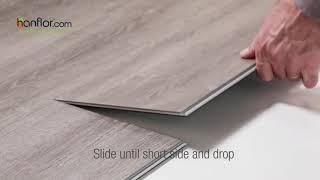 Quick Unilin Vinyl Plank DROP AND LOCK Installation Demo