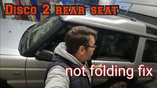 discovery td5 restoration. rear 7 seats will not open. here is how we fixed it.