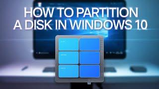 How to partition a disk in Windows 10!