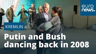 Watch: Archive footage released of George W Bush and Vladimir Putin dancing