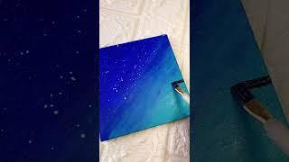 Painting City lights  #painting #canvaspainting #minicanvaspainting #shorts #shortsfeed #ytshorts