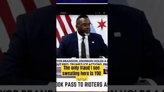 Mayor Brandon Johnson deflecting from his racism 