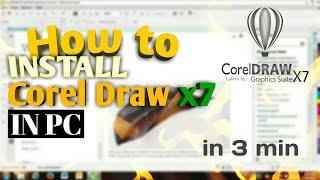 how to download and install corel draw x7 in any pc || renish surani