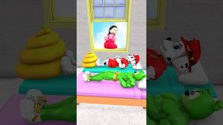 GTA V - Who Will Win Monster Lazer in Squid Game? #marshall #gta #pawpatrol  #animation