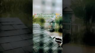  Canadian summer vibes: ️ … with a side of hail?! ️ #Calgaryweather #SummerSurprises