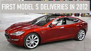 First Tesla Model S delivery in  2012 by Elon Musk - how the success story started. Tesla history