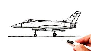 How to draw a Fighter Plane | Ehedov Elnur