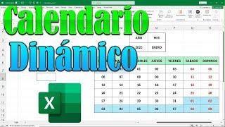 ¿Quieres un CALENDARIO DINÁMICO en Excel 2025?  ¡Te enseño cómo hacerlo SIN Macros en minutos! 