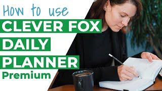 How to use the Clever Fox Daily Planner Premium - Planner Review