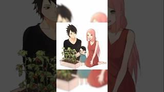 Sasuke, Sarada, Sakura The cute Uchiha family   #sasuke #sakura #sarada #uchiha #edit