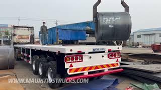 60 Ton Flatbed Truck Trailer - FlatBed Trailer for Sale in Mauritius