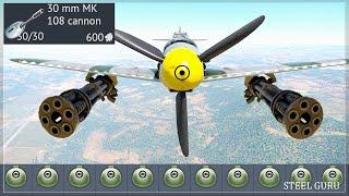 3X30mm MK108s  BF-109 on STEROIDS !!!!