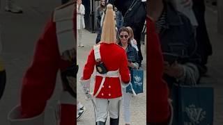 SHE STOOD IN GUARDS WAY, HE DOES THIS ️ | Horse Guards, Royal guard, Kings Guard, Horse, London