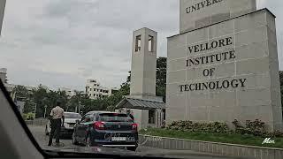 VIT Vellore Campus Tour 2024 By Car Boys Hostel blocks , Best Engineering Colleges in India