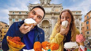 Top 6 Best Street Foods in Rome, Italy! (local food tour with eats under €5)