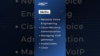 IT Infra Jobs: Network Voice Engineer Needed! | People Prime IT Infra Jobs