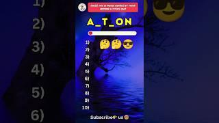 Guess the 10 movie genres by missing letters quiz!