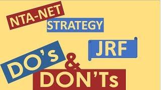 Strategy to Qualify UGC NTA NET | DO's & Don'ts | [Hindi]