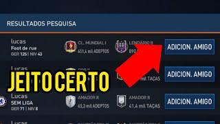 [ Sem erro ] COMO ADICIONAR UM AMIGO NO FIFA MOBILE | O jeito certo