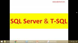 SQL Server T-SQL Training Course. Demo and Installation Video