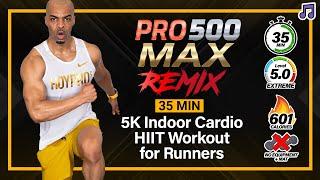 5K INDOOR RUNNING HIIT CARDIO WORKOUT FOR RUNNERS | RUN AT HOME (BURN 600 CALORIES) | NO REPEAT