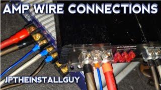 How to install power wires to your amp