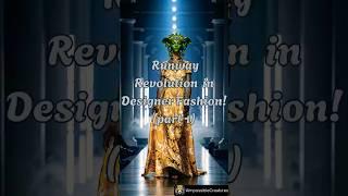  Runway Revolution Zebra, Gorilla & Reptilian in Designer Fashion!  #shorts  #aiart