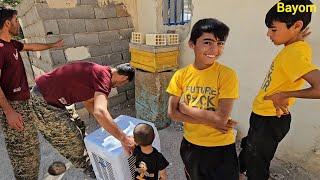 ### "A Gift from the Heart: Children's Joy at the Operator's Visit to Jahanbakhsh's Family"