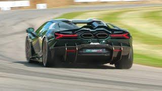 Lamborghini Revuelto - Powerslides, Burnouts, Fly-By's & Acceleration SOUNDS!