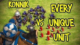 ELITE KONNIK vs EVERY UNIQUE UNIT | AoE II: Definitive Edition