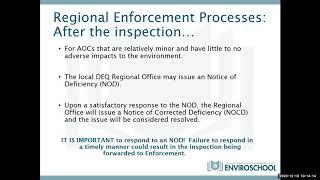 LDEQ Enviroschool Webinar – Understanding LDEQ’s Enforcement Process