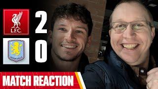 LIVERPOOL! TOP OF THE LEAGUE!!!! | LIVERPOOL 2-0 ASTON VILLA | PAJAK'S MATCH REACTION