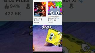 Roblox games now Vs back then  #roblox #fyp #foryou #shorts #robloxgames #nostalgia #memories #sad