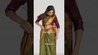 Master Hip Pleats Effortlessly | Saree Draping Tips | Perfect Pleats every time | #shorts