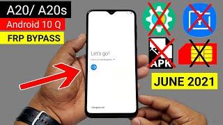 Google Account/FRP Bypass JUNE 2021 | Samsung A20/A20s 