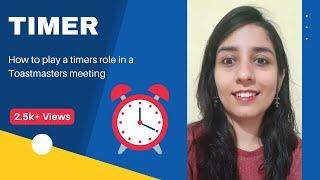 How to play A Timer In A Toastmasters Meeting || Online Meeting || Impromptu Speaking