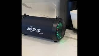 AXESS Portable 3” Indoor/Outdoor LED Bluetooth Speaker, TWS LINK+, Rechargeable Battery SPBL1010