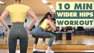 10 MIN WIDER HIPS WORKOUT AT HOME | HOW TO REDUCE HIP DIPS