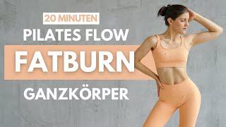 20 MIN Ganzkörper Pilates Flow | Fatburn Pilates Workout zum Abnehmen | intensiv | Tina Halder