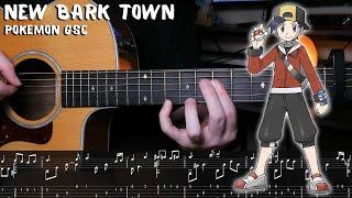 New Bark Town - Pokemon Gold/Silver/Crystal - Fingerstyle Guitar Tutorial + TAB