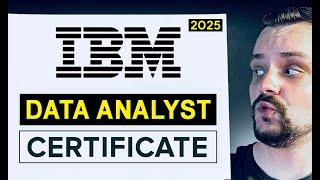 IBM Data Analyst Professional Certificate - Review 2025 (Coursera Review)