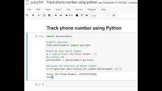 Day 96 : Track phone number using Python