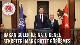 Millî Savunma Bakanı Yaşar Güler, NATO Genel Sekreteri Mark Rutte ile Bir Araya Geldi