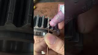 Part 378 gear repair Cold Tacking welding..