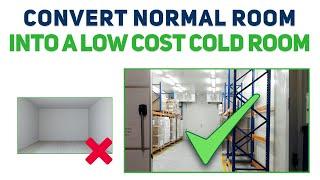 How to convert a normal room into a low-cost cold storage? Futuristic Cold Room