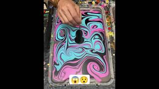 Gorgeous water marbling art  #viralvideo #shorts