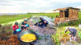 2 HARI BERPETUALANG MEMBUAT PERANGKAP IKAN MENGINAP DI RUMAH APUNG