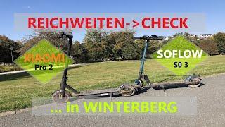 Xiaomi Mi Scooter Pro 2 und Soflow S03│Reichweitencheck in Winterberg E Scooter